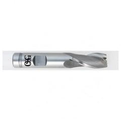3/4 Dia. x 3-9/16 Overall Length 2-Flute Square End HSSE SE End Mill-Round Shank-Center Cutting-Uncoated - Industrial Tool & Supply