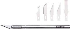 X-ACTO - Stainless Steel Hobby Knife with 5 Blades - #11 Blade - Industrial Tool & Supply