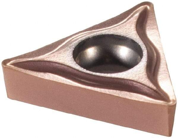 Sandvik Coromant - TCGT21.51 UM Grade 1125 Carbide Turning Insert - TiAlN/AlCr2O3 Finish, 60° Triangle, 1/4" Inscr Circle, 3/32" Thick, 1/64" Corner Radius - Industrial Tool & Supply
