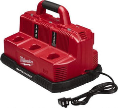 Milwaukee Tool - 18 Volt, 6 Battery Lithium-Ion Power Tool Charger - 1 hr to Charge - Industrial Tool & Supply