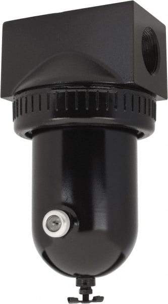 PRO-SOURCE - 400 CFM Oil/Water Condensate Separation Filter - 1-1/4" 250 psi, Manual Drain - Industrial Tool & Supply