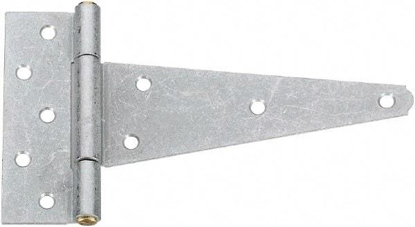 National Mfg. - 2 Piece, 5-1/2" Long, Galvanized Extra Heavy Duty - 8" Strap Length, 2-5/8" Wide Base - Industrial Tool & Supply