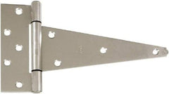 National Mfg. - 6-5/8" Long, Stainless Steel Coated Extra Heavy Duty - 10" Strap Length, 2-9/32" Wide Base - Industrial Tool & Supply