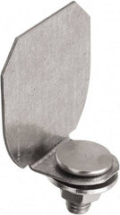 National Mfg. - Galvanized, Box Rail End Cap - Use with Round Rail - Industrial Tool & Supply