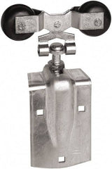 National Mfg. - 2 Piece, Zinc, Box Rail Hanger - Use with Round Rail - Industrial Tool & Supply