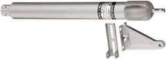 National Mfg. - Light-Medium-Duty Door Closer to Hold Open Manual Damper - Aluminum Finish - Industrial Tool & Supply