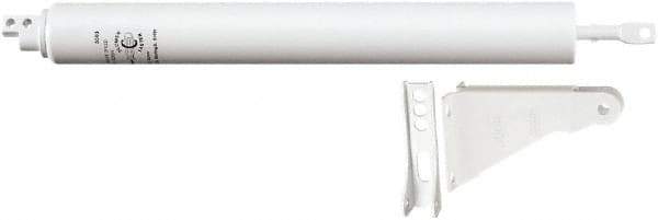 National Mfg. - 11-1/4" Closer Body Length, Storm & Screen Door Closer Manual Damper - White Finish - Industrial Tool & Supply