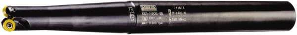 Sandvik Coromant - 32mm Cutting Diam, 5mm Max Depth of Cut, 25mm Diam Cylindrical Shank, Indexable Copy End Mill - Screw Holding Method, R300-1032.. Insert Style, R300..Axx (POS) Toolholder, Through Coolant - Industrial Tool & Supply