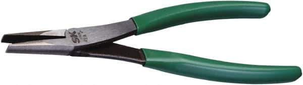 SK - 8-1/4" OAL, 4" Jaw Length, Duckbill Pliers - Serrated Jaw, Vinyl Coated Handles - Industrial Tool & Supply