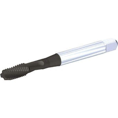 Kennametal - M5x0.08 Metric Coarse 3 Flute 6H Modified Bottoming Spiral Flute Tap - Vanadium High Speed Steel, TiN/CrC/C Finish, 70mm OAL, Right Hand Flute, Right Hand Thread, H5, Series T686 - Exact Industrial Supply