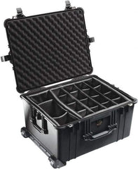 Pelican Products, Inc. - 19-37/64" Wide x 13-29/32" High, Clamshell Hard Case - Black, Polyethylene - Industrial Tool & Supply