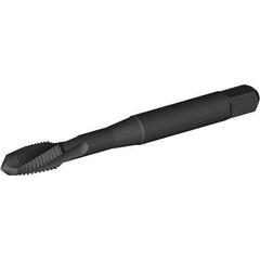 Kennametal - M12x1.75 Metric Coarse 3 Flute Plug Spiral Flute Tap - Vanadium High Speed Steel, Oxide Finish, 3-3/8" OAL, Left Hand Flute, Right Hand Thread, H2, Series T690 - Industrial Tool & Supply