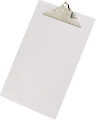 Saunders - 1-3/4" Long x 9" Wide, Clip Board - Silver - Industrial Tool & Supply
