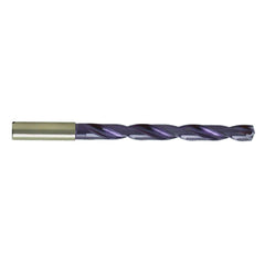 25/64″ Dia. × 11.75 mm Shank × 95 mm Flute Length × 139 mm OAL, 7xD, 140°, 7xD Flute, Coolant Thru, Round Solid Carbide Drill - Industrial Tool & Supply