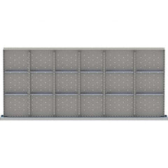 LISTA - 18-Compartment Drawer Divider Layout for 3.15" High Drawers - Industrial Tool & Supply