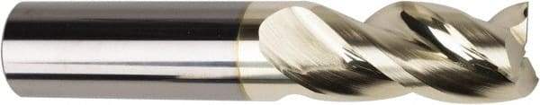 American Tool Service - 1", 1-3/4" LOC, 1" Shank Diam, 4" OAL, 3 Flute, Solid Carbide Square End Mill - Single End, ZrN Finish, Spiral Flute, Variable° Helix, Centercutting, Right Hand Cut, Right Hand Flute - Industrial Tool & Supply