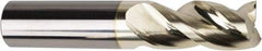 American Tool Service - 1", 1-3/4" LOC, 1" Shank Diam, 4" OAL, 3 Flute, Solid Carbide Square End Mill - Single End, ZrN Finish, Spiral Flute, Variable° Helix, Centercutting, Right Hand Cut, Right Hand Flute - Industrial Tool & Supply