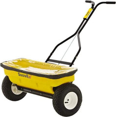Trynex - 160 Lb Polyethylene Walk Behind Drop Landscape Spreader - 12" Pneumatic Wheels - Industrial Tool & Supply