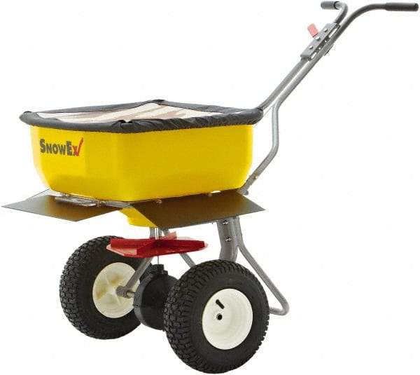Trynex - 160 Lb Polyethylene Walk Behind Broadcast Landscape Spreader - 12" Pneumatic Wheels - Industrial Tool & Supply