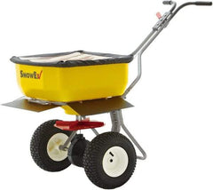Trynex - 160 Lb Polyethylene Walk Behind Broadcast Landscape Spreader - 12" Pneumatic Wheels - Industrial Tool & Supply