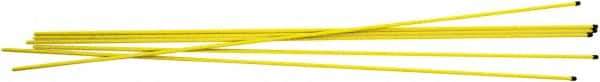 Trynex - 48" High x 1/2" Wide Snow Stake - Fiberglass, 0.33 Lbs, Yellow - Industrial Tool & Supply