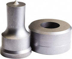 Cleveland Steel Tool - 1-5/16 Inch Diameter Round Ironworker Punch - 1.181 Inch Body Diameter, 1.147 Inch Head Diameter, 2.368 Inch Overall Length - Industrial Tool & Supply