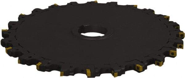 Seco - Arbor Hole Connection, 0.47" Cutting Width, 4.4" Depth of Cut, 12" Cutter Diam, 2" Hole Diam, 11 Tooth Indexable Slotting Cutter - 335.18 Toolholder, LNK.. 08.. Insert, Neutral Cutting Direction - Industrial Tool & Supply