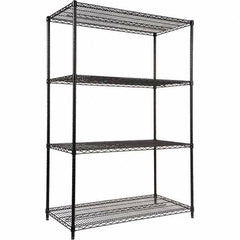 ALERA - 4,000 Lb Capacity 4 Shelf Wire Shelving - Starter Unit - Industrial Tool & Supply
