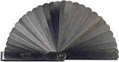 Mitutoyo - 28 Piece, 0.05 to 1mm Feeler Gage Set - 100mm Long x 13mm Wide, Tempered Steel - Industrial Tool & Supply