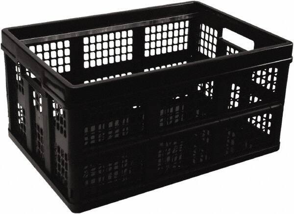 UNIVERSAL - 1 Compartment, 20-1/8" Wide x 10-3/4" High x 14-5/8" Deep, Portable Storage Box - Plastic, Black - Industrial Tool & Supply