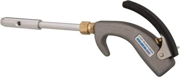 Guardair - 120 Max psi Venturi Nozzle Thumb Lever Blow Gun - 1/4 NPT, 6" Tube Length, Aluminum - Industrial Tool & Supply