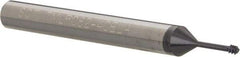 Scientific Cutting Tools - #4-40 UNC, 0.082" Cutting Diam, 3 Flute, Solid Carbide Helical Flute Thread Mill - Internal Thread, 0.3" LOC, 2-1/2" OAL, 1/4" Shank Diam - Industrial Tool & Supply