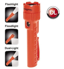 Bayco - LED Bulb, 130 Lumens, Industrial/Tactical Flashlight - Red Plastic Body, 3 AA Batteries Included - Industrial Tool & Supply