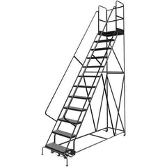 TRI-ARC - Rolling & Wall Mounted Ladders & Platforms Type: Rolling Warehouse Ladder Style: Rolling Platform Ladder - Industrial Tool & Supply