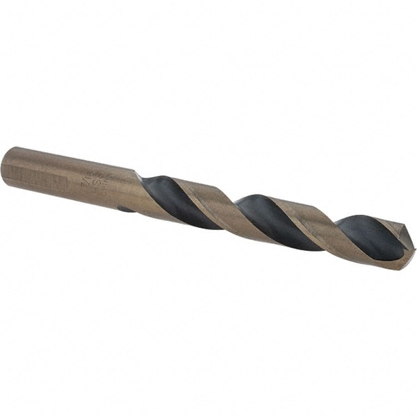 Cle-Force - 7/16" High Speed Steel, 135° Point, Round with Flats Shank Maintenance Drill Bit - Industrial Tool & Supply