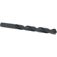 Cle-Force - 7/16" 118° High Speed Steel Jobber Drill - Oxide Finish, Right Hand Cut, Spiral Flute, Straight Shank, 5-1/2" OAL, Standard Point - Industrial Tool & Supply