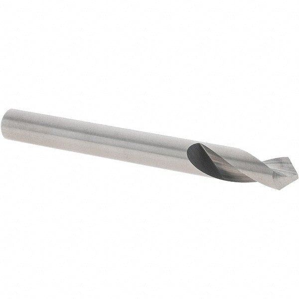 Chicago-Latrobe - 1/4" Body Diam, 90°, 2-1/2" OAL, Solid Carbide Spotting Drill - Industrial Tool & Supply