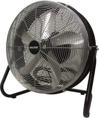 Maxess Climate Control Technologies - 18" Blade, 5/64 hp, 1,550, 2,000 & 2,680 CFM, Oscillating Industrial Circulation Fan - Floor Stand, 120 Volts, 3 Speed - Industrial Tool & Supply