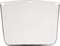 Jackson Safety - Clear Acetate Face Shield - 8" High x 12" Wide x 1.01mm Thick, Compatible with Jackson 170-B Headgear - Industrial Tool & Supply