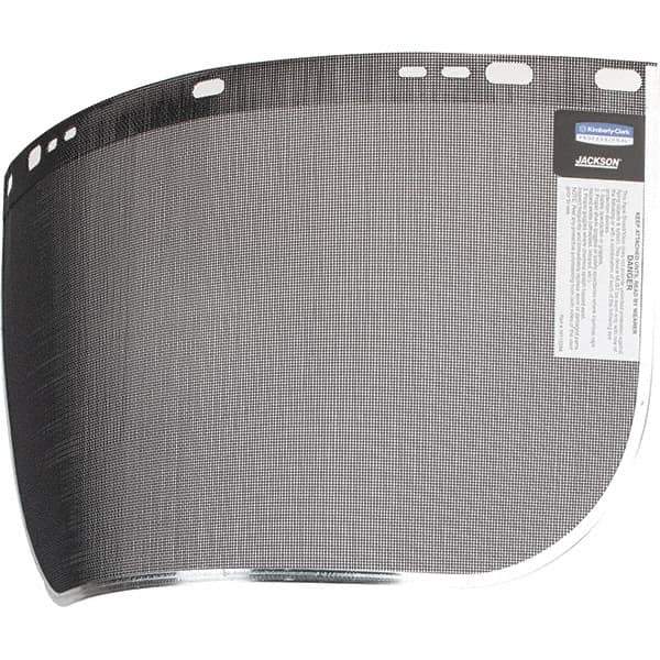Jackson Safety - Black Steel Mesh Screen - 9" High x 15-1/2" Wide x 0.4mm Thick, Compatible with Jackson 170-B Headgear - Industrial Tool & Supply