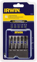 Irwin - Slotted Bit Set - 1/4" Hex Drive - Industrial Tool & Supply