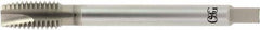OSG - M8x1.25, 3 Flute, HR Finish, Powdered Metal Spiral Point Tap - Plug Chamfer, Right Hand Thread, 2-15/16" OAL, 1-1/4" Thread Length, 0.381" Shank Diam, 6H Class of Fit, Series 338NI - Exact Industrial Supply