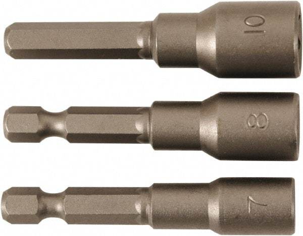 Wiha - 1/4" Drive, Nut Setter Screwdriver Bit - 55mm OAL - Industrial Tool & Supply