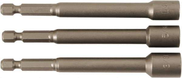 Wiha - 1/4" Drive, Nut Setter Screwdriver Bit - 4" OAL - Industrial Tool & Supply