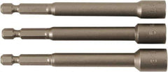 Wiha - 1/4" Drive, Nut Setter Screwdriver Bit - 4" OAL - Industrial Tool & Supply