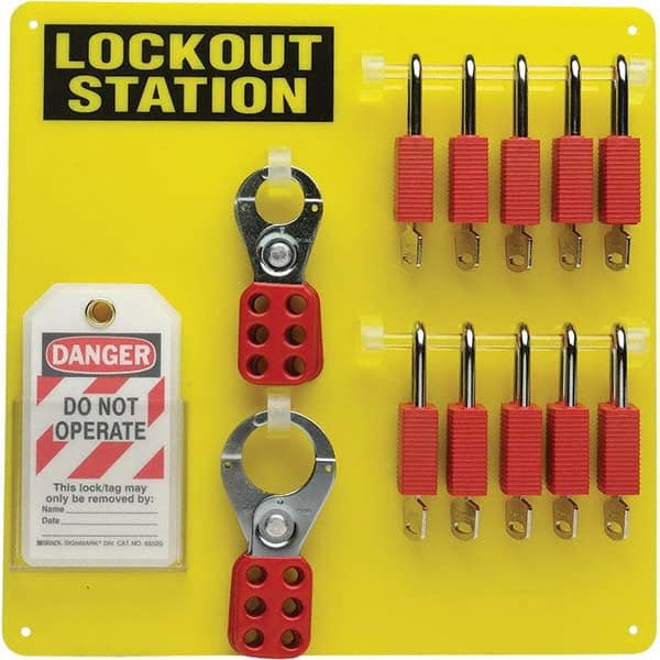Brady - Empty Acrylic Padlock Station - Industrial Tool & Supply