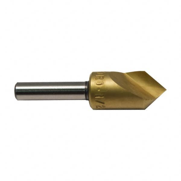 M.A. Ford - 1/8" Head Diam, 1/8" Shank Diam, 1 Flute 82° High Speed Steel Countersink - Industrial Tool & Supply