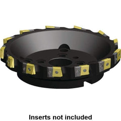 Kennametal - 7 Inserts, 160mm Cut Diam, 40mm Arbor Diam, 25.46mm Max Depth of Cut, Indexable Square-Shoulder Face Mill - 0/90° Lead Angle, 63mm High, LN.U 2210.. Insert Compatibility, Series MEGA90 - Industrial Tool & Supply