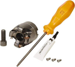 Kennametal - 50.8mm Cut Diam, 2.97mm Max Depth, 3/4" Arbor Hole, 4 Inserts, RN.J 1204... Insert Style, Indexable Copy Face Mill - KDR Cutter Style, 31,080 Max RPM, 2 High, Through Coolant, Series Rodeka - Industrial Tool & Supply