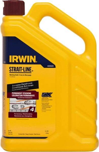 Irwin - 4 oz Container Marking Chalk - Crimson Red - Industrial Tool & Supply